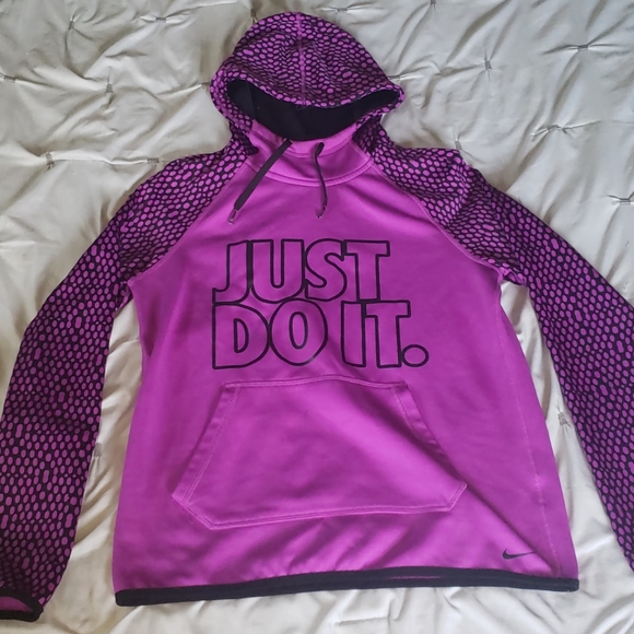 Nike just do it purple therma fit hoodie size s - Picture 2 of 8